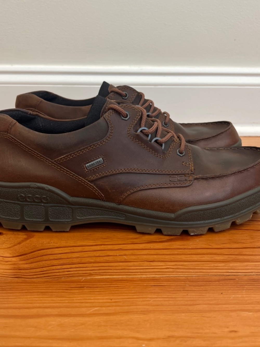 ECCO Track II Low GTX Shoes EU 50 US Mens 16 16.5 Leather Waterproof 50A001944